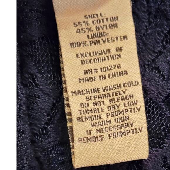 Beige by Eci Women's Royal Blue Dress w/ Lace Overlay Plus Size 14 - Picture 6 of 7